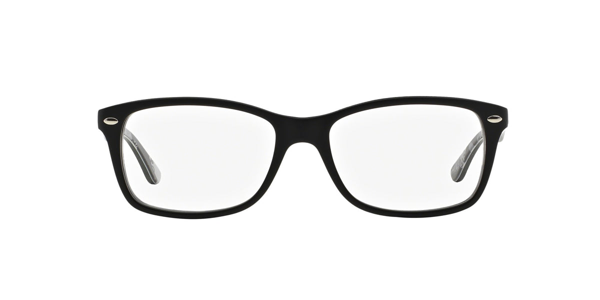 Ray-Ban RX5228 prescription frames, classic black full-rim rectangles