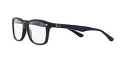 RX5228 prescription frames, dark blue/black rectangular with straight temple arms