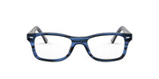 RX5228 prescription frames, blue gradient with square lenses and curved temples