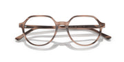 Ray-Ban RX5395 prescription frames, straight-on view with havana striped bridge