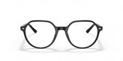 Ray-Ban RX5395 prescription frames, black front view round lenses