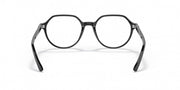 Ray-Ban RX5395 prescription frames, black round eyeglasses front view