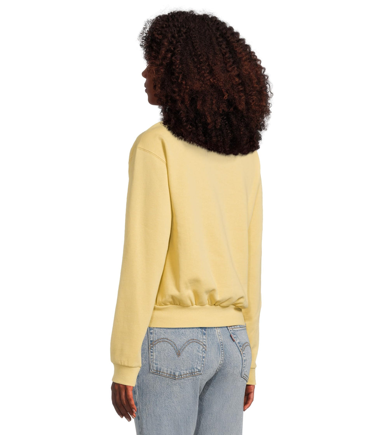 Salty Crew Womens Queen Palm Crew — Dusty Gold — view 3