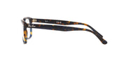 Ray-Ban prescription eyeglass frames, tortoise acetate with metal temple arm and logo