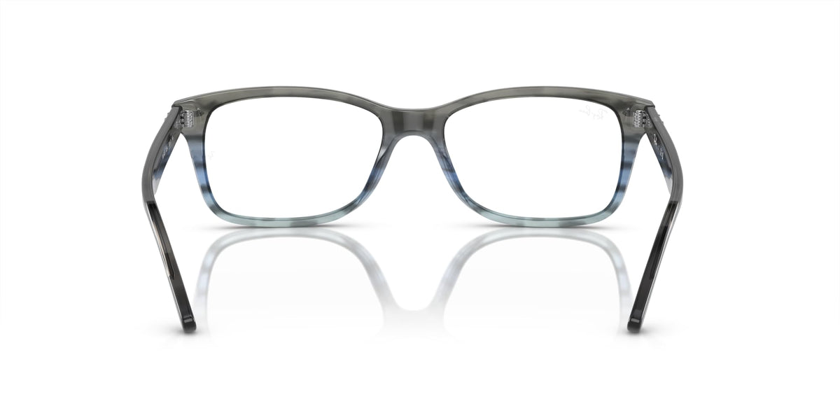 Ray-Ban RX5428 prescription frames, dark gray translucent front view