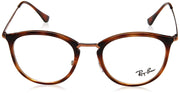 Havana prescription eyewear frames with clear demo lenses, full front view