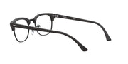 Ray-Ban prescription eyewear frames in matte dark color, other side profile, full-rim lenses