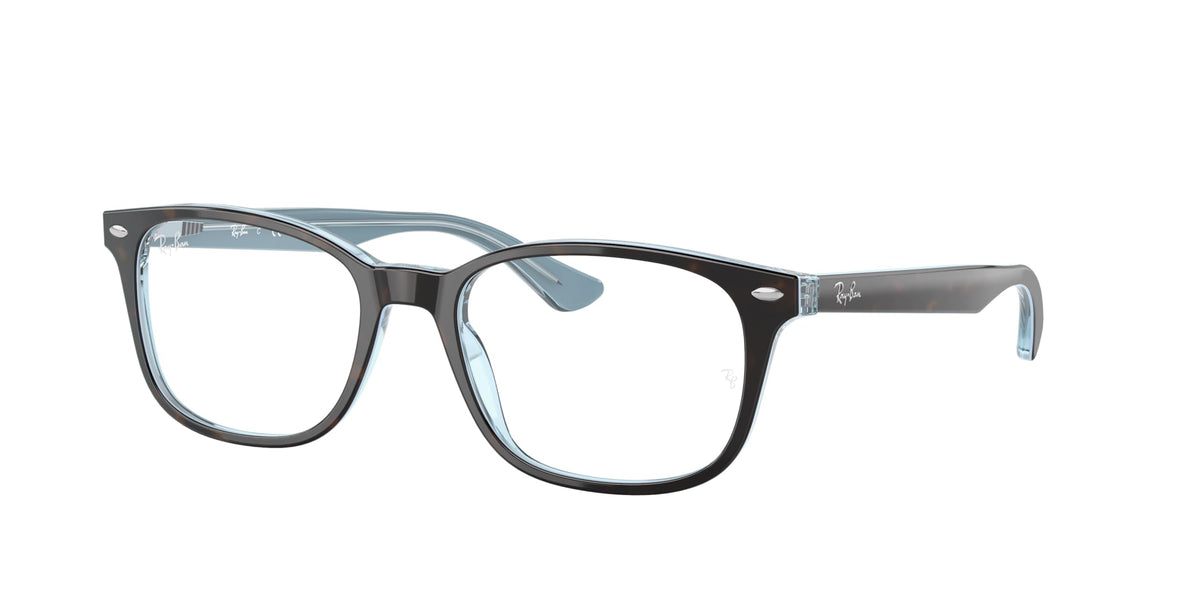 Ray-Ban gradient turquoise prescription eyewear frames with clear lenses