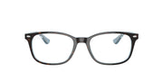 Ray-Ban striped grey prescription eyewear frames with clear lenses