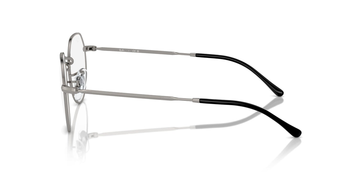 Ray-Ban RX6465 Prescription Eyewear Frames — Black On Gunmetal/Demo Lens — view 8