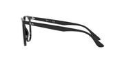 Ray-Ban prescription eyewear frames, black full-rim, temple arm detail