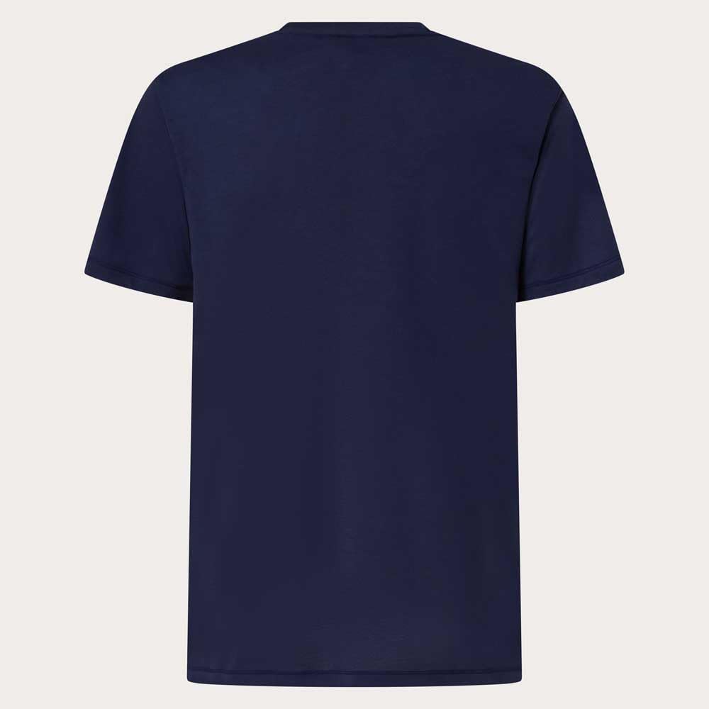Men's navy crew-neck sun tee with no front graphic, plain back