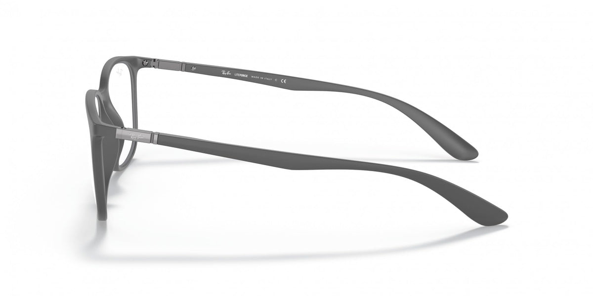 Ray-Ban RX7199 prescription eyewear frames, dark gray metal with full rim