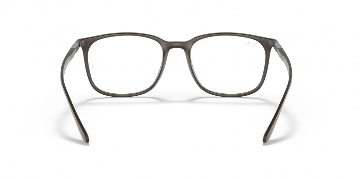 Ray-Ban RX7199 prescription eyewear frames, dark gray full-rim rectangle front
