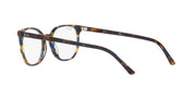 Ray-Ban prescription eyeglass frames, brown tortoise, rounded rectangular front, full-rim