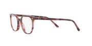 Ray-Ban prescription eyeglass frames, brown tortoise, side-by-side front angle, full-rim