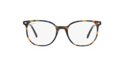 Ray-Ban RX5397 prescription frames, dark blue and amber tortoise full-rim with round lenses