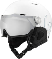 Bollé ski helmet with integrated visor and MIPS, white matte