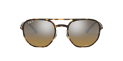 Ray-Ban RB4321CH polarized sunglasses with tortoise acetate frame and brown mirrored gradient lenses