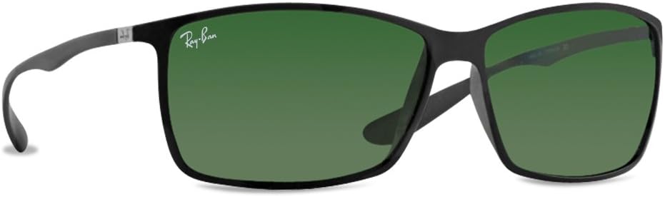 Ray-Ban RB4179 Liteforce polarized sunglasses with black frame and green lenses
