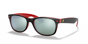 Black On Red/Light Green Mirrored Silver