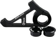 Box One BMX disc brake adapter, black with spacers