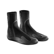 Black toddler 5mm wetsuit boots with round toe and side zipper