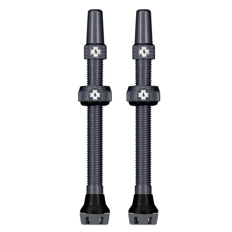 Muc-Off V2 tubeless valve kit, gray 60mm pair of two threaded valves