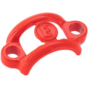 Neon red alloy handlebar clamp with Magura logo