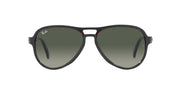 Ray-Ban RB4355 Vagabond sunglasses with dark green lenses and dark frame