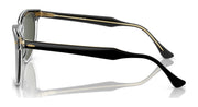 Ray-Ban RB2398 Eagleeye sunglasses, side view with dark green lenses and black temples