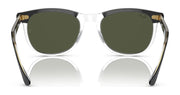 Ray-Ban RB2398 Eagleeye sunglasses with dark green lenses and clear frame with tortoise temples