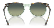 Ray-Ban RB2398 Eagleeye sunglasses with dark green lenses and mint frame with tortoise temples