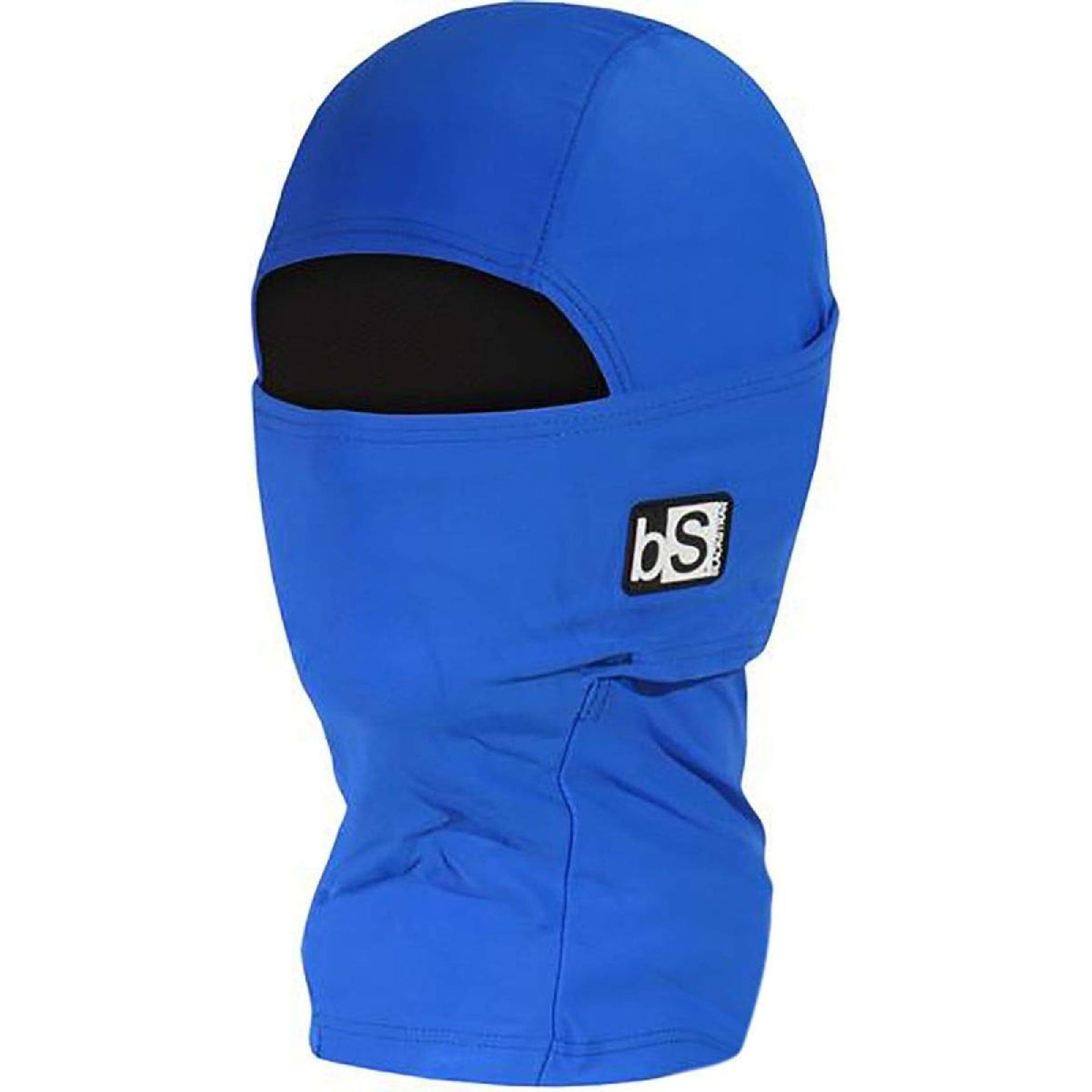 Youth expedition hood in royal blue with bS logo patch and face opening