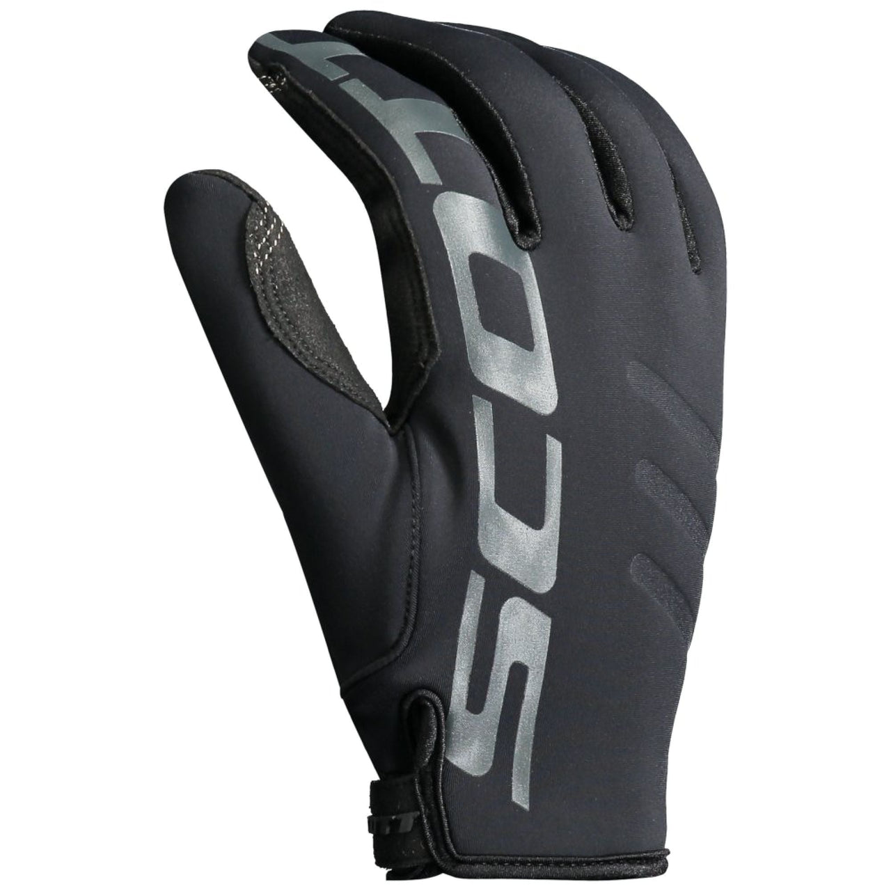 Black neoprene glove with SCOTT logo on the back