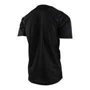 Troy Lee Designs youth black short sleeve jersey, back view