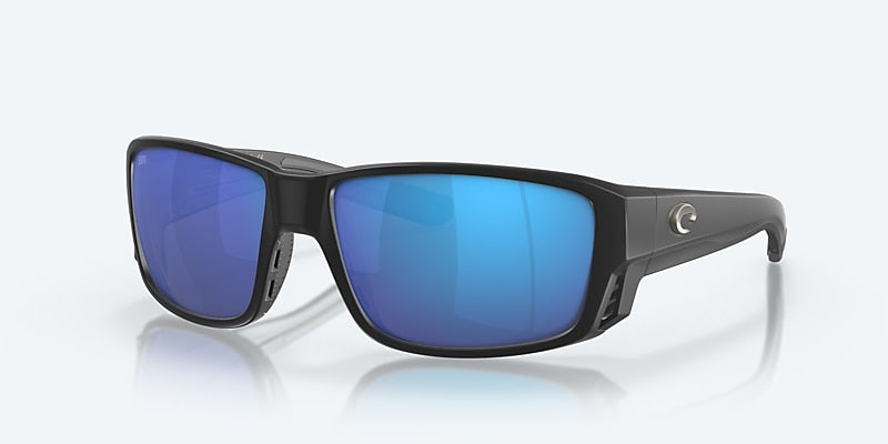 Costa Del Mar Tuna Alley PRO Sunglasses - Matte Black / Blue Mirror