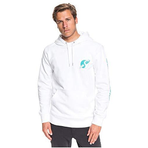Quiksilver Men's Strange Times Screen Fleece Hoody,2X-Large,White