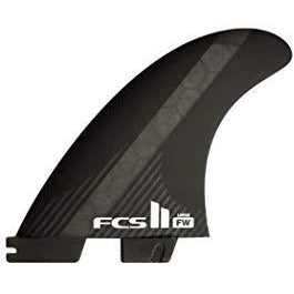 FCS 2 FW PC Tri-Fin Set Black Large