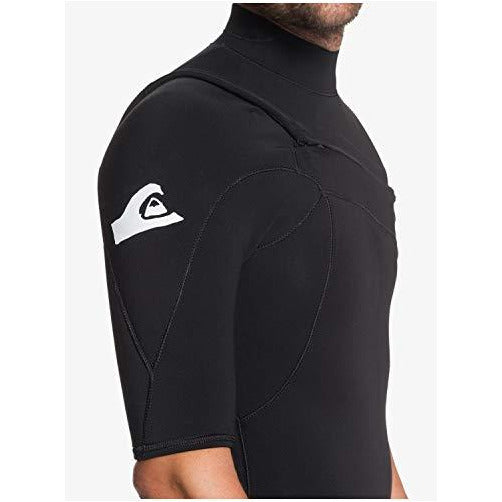 Quiksilver Mens 2/2 Highline Ltd Monochrome Chest Zip Short Sleeve Springsuit