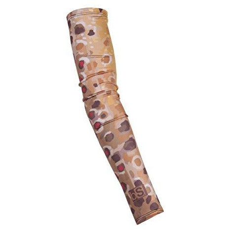 BlackStrap Daily Sleeves Unisex Outdoor UV Sun Arm Protection (2 Set), Brown Trout, Small/Medium