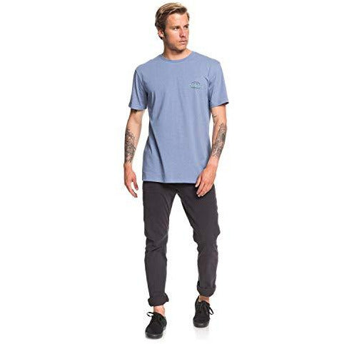 Quiksilver Mens Rule of Thumb Ss Tee Blue L