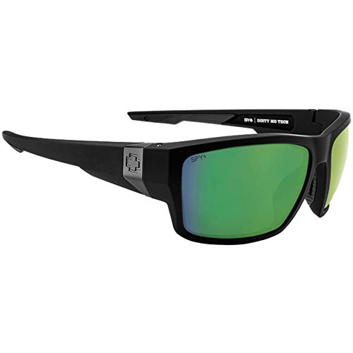 Spy Optic Dirty Mo Tech Soft Matte Black/Happy Bronze/Green Spectra Mirror One Size