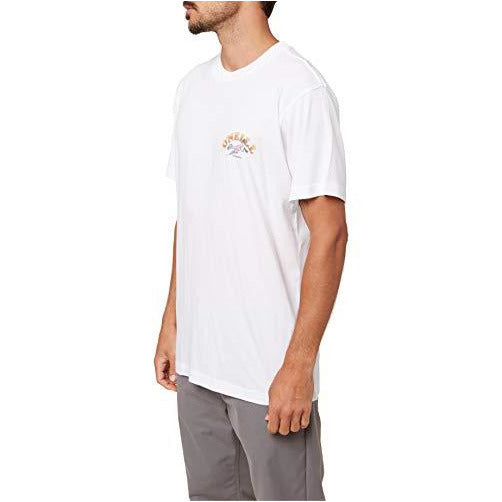 O'NEILL Mens Printables S/S Screen Tee White/Diving Club L