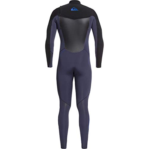 Quiksilver 4/3 Syncro Chest-Zip GBS Wetsuit - Men's Black Navy/Ind Ink/Star Saphir, S
