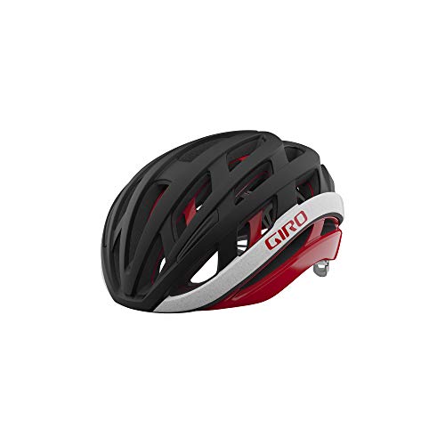 Giro Helios Spherical Adult Road Bike Helmet - Matte Black/Red (2021), Large (59-63 cm)