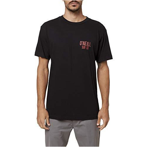 O'NEILL Mens Printables S/S Screen Tee Black/Set Trippin S