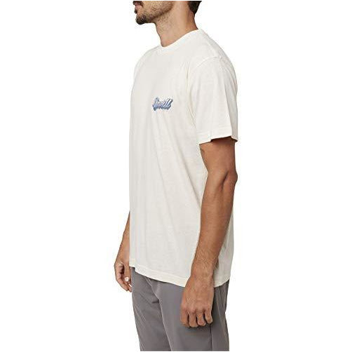 O'NEILL Mens Printables S/S Screen Tee Oatmeal Heather/Fiftytwo M