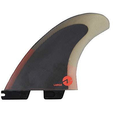 FCS II Accelerator Performance Core Tri Fin Set - Red/Black