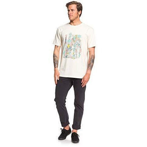 Quiksilver Mens Organic Party Ss Tee White XXL